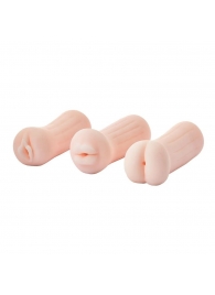 Набор из 3 мастурбаторов The Girl Next Door Tina - Dream Toys - в Новочебоксарске купить с доставкой