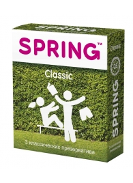 Классические презервативы SPRING CLASSIC - 3 шт. - SPRING - купить с доставкой в Новочебоксарске