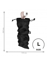 Черный мешочек для хранения игрушек Treasure Bag L - Satisfyer - купить с доставкой в Новочебоксарске