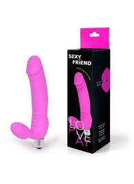Розовый безремневой страпон Sexy Friend - 1137 - купить с доставкой в Новочебоксарске