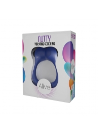 Синее эрекционное виброкольцо Nutty - Adrien Lastic - в Новочебоксарске купить с доставкой