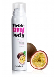 Массажная хрустящая пенка Tickle my body с ароматом маракуйи - 150 мл. - Love to Love - купить с доставкой в Новочебоксарске