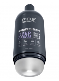 Мастурбатор в бутылке Shower Therapy Deep Cream - Pipedream - в Новочебоксарске купить с доставкой