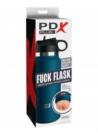 Мастурбатор-вагина в синей колбе F*ck Flask - Pipedream - в Новочебоксарске купить с доставкой