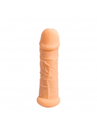 Телесный фаллоудлинитель Extra Size Bubbles - 15,5 см. - Lola Games - в Новочебоксарске купить с доставкой