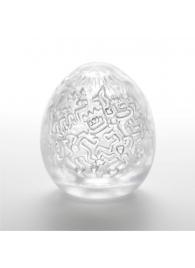 Мастурбатор-яйцо Keith Haring EGG PARTY - Tenga - в Новочебоксарске купить с доставкой