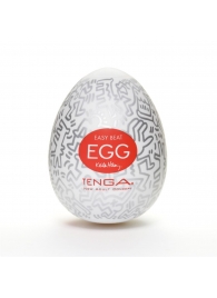 Мастурбатор-яйцо Keith Haring EGG PARTY - Tenga - в Новочебоксарске купить с доставкой