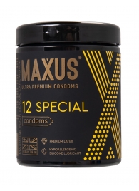 Презервативы с точками и рёбрами MAXUS Special - 12 шт. - Maxus - купить с доставкой в Новочебоксарске
