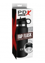 Черный мастурбатор в виде бутылки Fap Flask - Pipedream - в Новочебоксарске купить с доставкой