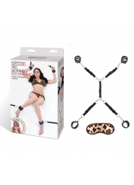 Леопардовая фиксация на матрас для рук и ног Classic Bedspreader - Lux Fetish - купить с доставкой в Новочебоксарске