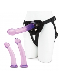 Тренировочный набор с тремя насадками Pegging Training Set - Lux Fetish - купить с доставкой в Новочебоксарске