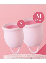 Набор из 2 розовых менструальных чаш Aura - HOT planet - купить с доставкой в Новочебоксарске