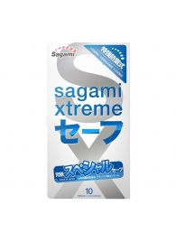 Презервативы Sagami Xtreme Ultrasafe с двойным количеством смазки - 10 шт. - Sagami - купить с доставкой в Новочебоксарске