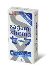 Презервативы Sagami Xtreme Ultrasafe с двойным количеством смазки - 10 шт. - Sagami - купить с доставкой в Новочебоксарске