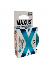 Презервативы Maxus G spot с двойной спиралью - 3 шт. - Maxus - купить с доставкой в Новочебоксарске
