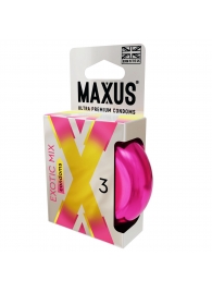 Ароматизированные презервативы Maxus Exotic Mix - 3 шт. - Maxus - купить с доставкой в Новочебоксарске