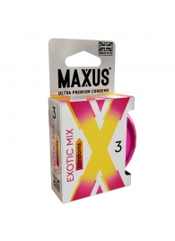 Ароматизированные презервативы Maxus Exotic Mix - 3 шт. - Maxus - купить с доставкой в Новочебоксарске
