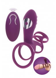Фиолетовая эрекционная вибронасадка Halo Halo C-Ring Sleeve - Toy Joy - в Новочебоксарске купить с доставкой