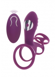 Фиолетовая эрекционная вибронасадка Halo Halo C-Ring Sleeve - Toy Joy - в Новочебоксарске купить с доставкой