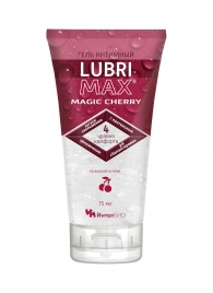 Интимный гель-смазка на водной основе Lubrimax Magic Cherry - 75 мл. - ИнтелБИО - купить с доставкой в Новочебоксарске
