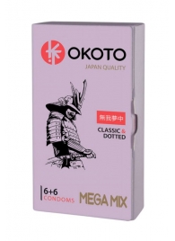 Презервативы OKOTO Mega Mix - 12 шт. - Sitabella - купить с доставкой в Новочебоксарске