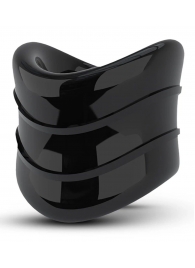 Черное эрекционное кольцо на мошонку Beef Ball Stretcher Snug X Long - Blush Novelties - в Новочебоксарске купить с доставкой