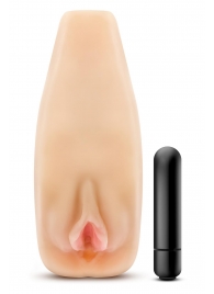 Мастурбатор-вагина с вибрацией Soft   Wet Natasha Realistic Beige Masturbator - Blush Novelties - в Новочебоксарске купить с доставкой