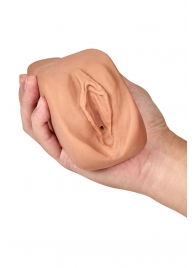 Маструбатор-вагина с вибрацией Soft   Wet Renata Realistic Tan Masturbator - Blush Novelties - в Новочебоксарске купить с доставкой