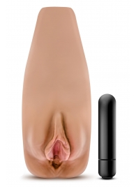 Маструбатор-вагина с вибрацией Soft   Wet Renata Realistic Tan Masturbator - Blush Novelties - в Новочебоксарске купить с доставкой