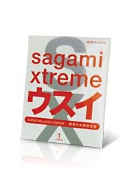Ультратонкий презерватив Sagami Xtreme SUPERTHIN - 1 шт. - Sagami - купить с доставкой в Новочебоксарске