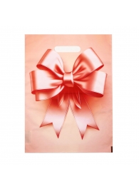 Пакет с принтом в виде банта с вырубной ручкой (30х40 см) - Сима-Ленд - купить с доставкой в Новочебоксарске