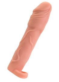 Телесная удлиняющая насадка с подхватом - 19 см. - ToyFa - в Новочебоксарске купить с доставкой