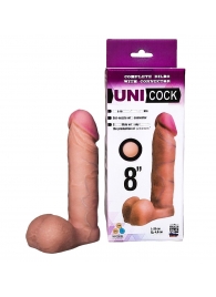 Фаллическая насадка для страпона UNICOCK 8  - 20 см. - LOVETOY (А-Полимер) - купить с доставкой в Новочебоксарске
