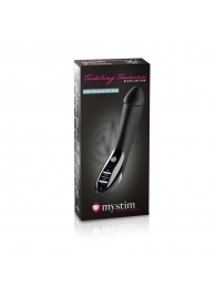 Вибратор с электростимуляцией Tickling Truman Black Edition - 27 см. - MyStim - купить с доставкой в Новочебоксарске