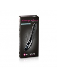 Вибратор с электростимуляцией Sizzling Simon Black Edition - 27 см. - MyStim - купить с доставкой в Новочебоксарске
