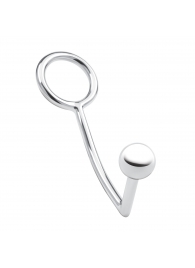 Кольцо на пенис с анальным стимулятором Stainless Steel Anal Hook   Cock Ring - BlueLine - в Новочебоксарске купить с доставкой