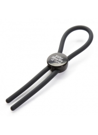 Тёмно-серое эрекционное кольцо с зажимом Again and Again Adjustable Cock Ring - Fifty Shades of Grey - в Новочебоксарске купить с доставкой