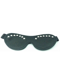 Черная маска с декором - БДСМ Арсенал - купить с доставкой в Новочебоксарске