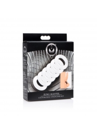Комплект из 6 прозрачных эрекционных колец Ring Master Custom Ball Stretcher Kit - XR Brands - в Новочебоксарске купить с доставкой