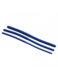 Набор из 3 синих силиконовых уретральных расширителей Invasion Silicone Urethral Sound Trainer Set - XR Brands - купить с доставкой в Новочебоксарске