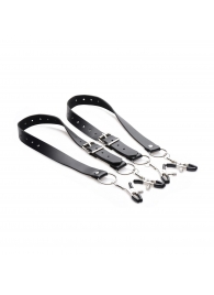 Ремни с зажимами для половых губ Spread Labia Spreader Straps with Clamps - XR Brands - купить с доставкой в Новочебоксарске