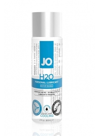 Охлаждающий лубрикант на водной основе JO Personal Lubricant H2O COOLING - 60 мл. - System JO - купить с доставкой в Новочебоксарске