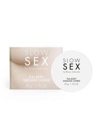 Массажная свеча для всего тела Slow Sex - 50 гр. - Bijoux Indiscrets - купить с доставкой в Новочебоксарске