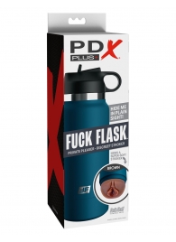 Смуглый мастурбатор-вагина в синей колбе F*ck Flask - Pipedream - в Новочебоксарске купить с доставкой