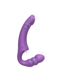 Фиолетовый безремневой страпон Straples Strap-On Dildo - Erokay - купить с доставкой в Новочебоксарске