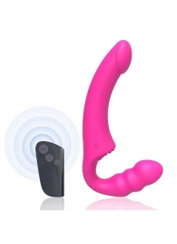 Розовый безремневой страпон Straples Strap-On Dildo - Erokay - купить с доставкой в Новочебоксарске