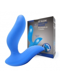 Синий вибромассажер простаты 3,5’’ Curve P-spot Massager - 12 см. - Erokay - в Новочебоксарске купить с доставкой