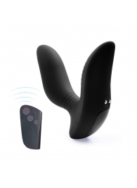 Черный вибромассажер простаты 3,5’’ Remote Control Curve P-spot Massager - 12 см. - Erokay - в Новочебоксарске купить с доставкой
