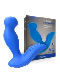 Синий вибромассажер простаты 3,5’’ P-spot Massager - 12,5 см. - Erokay - в Новочебоксарске купить с доставкой