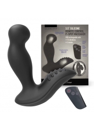 Черный вибромассажер простаты 3,5’’ Remote Control P-spot Massager - 12,5 см. - Erokay - в Новочебоксарске купить с доставкой